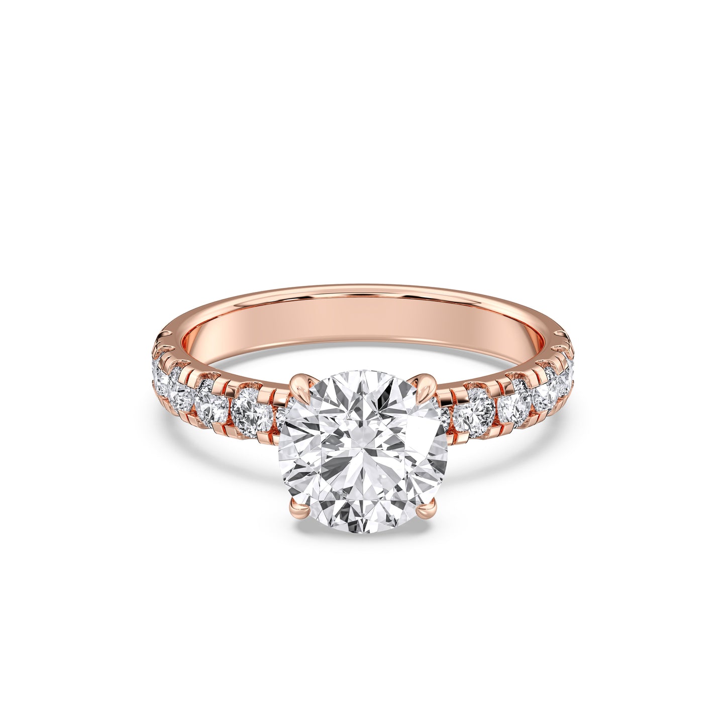 ROUND SIDESTONE RING (THICK)