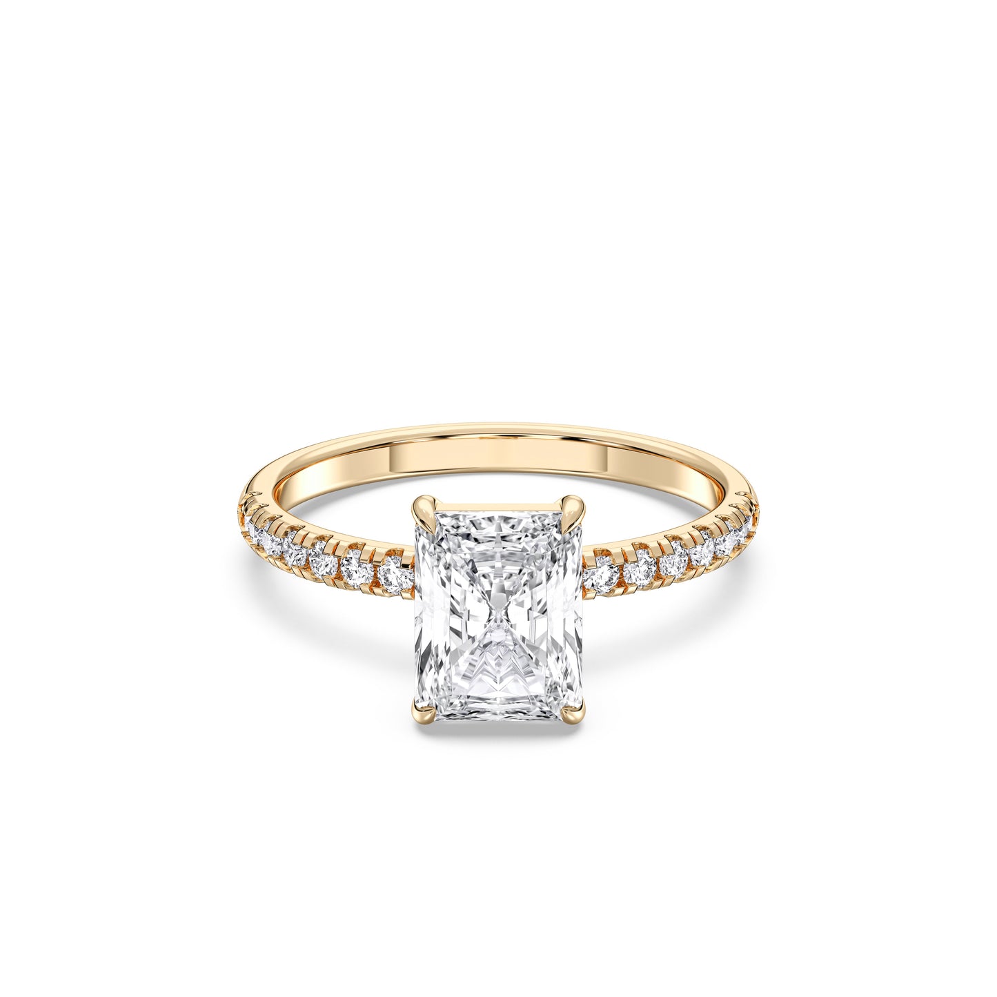 RADIANT SIDESTONE RING (THIN)
