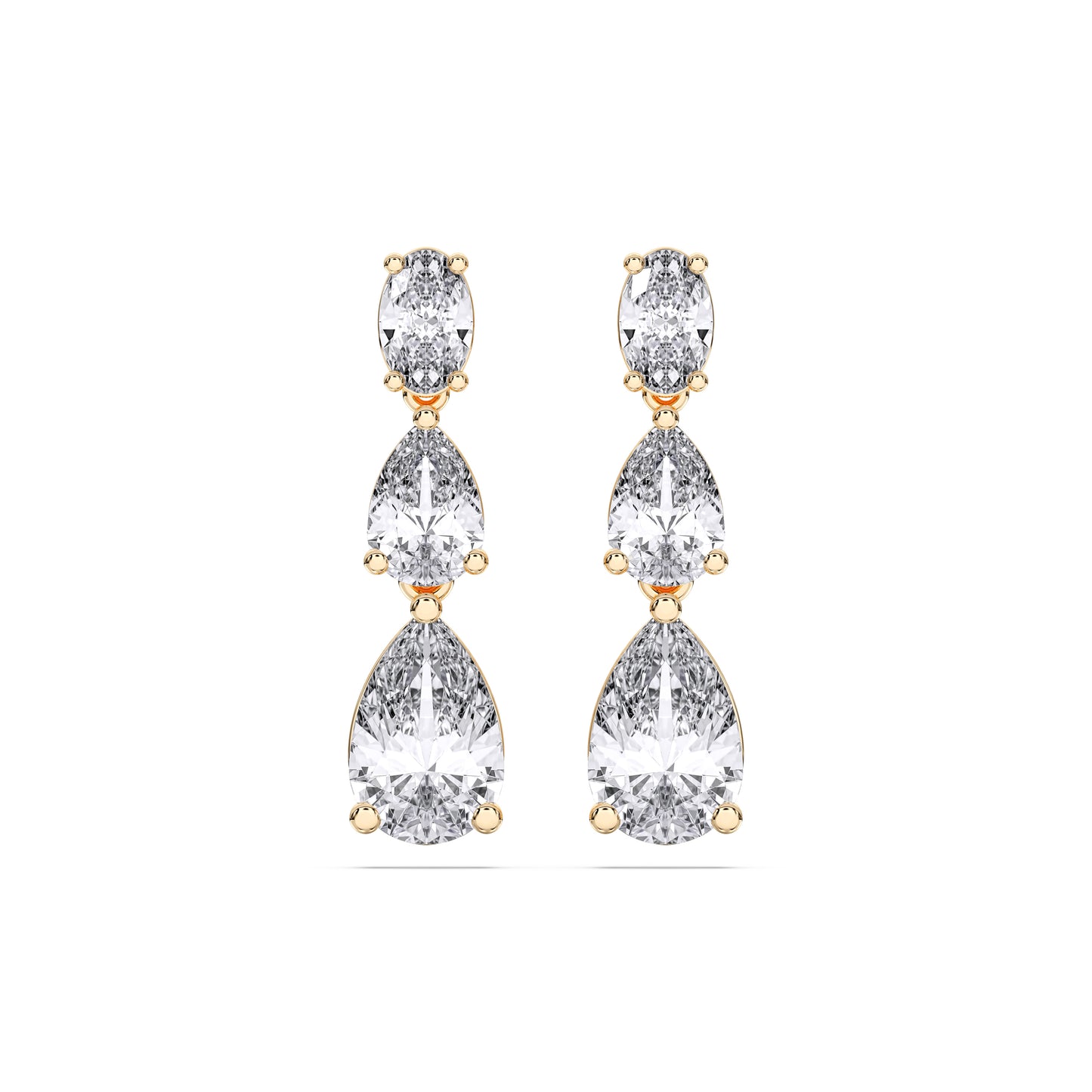 GRADUATING TEAR DROPS EARRINGS