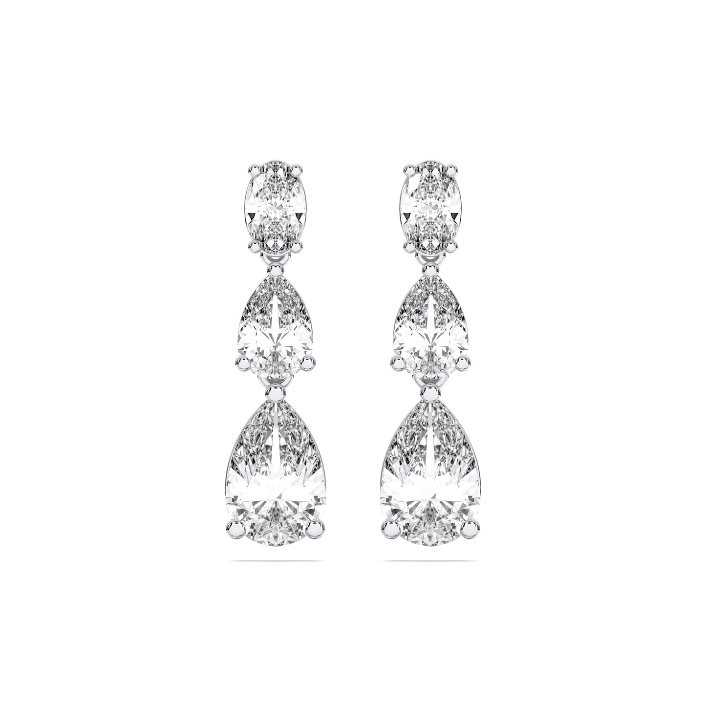 GRADUATING TEAR DROPS EARRINGS
