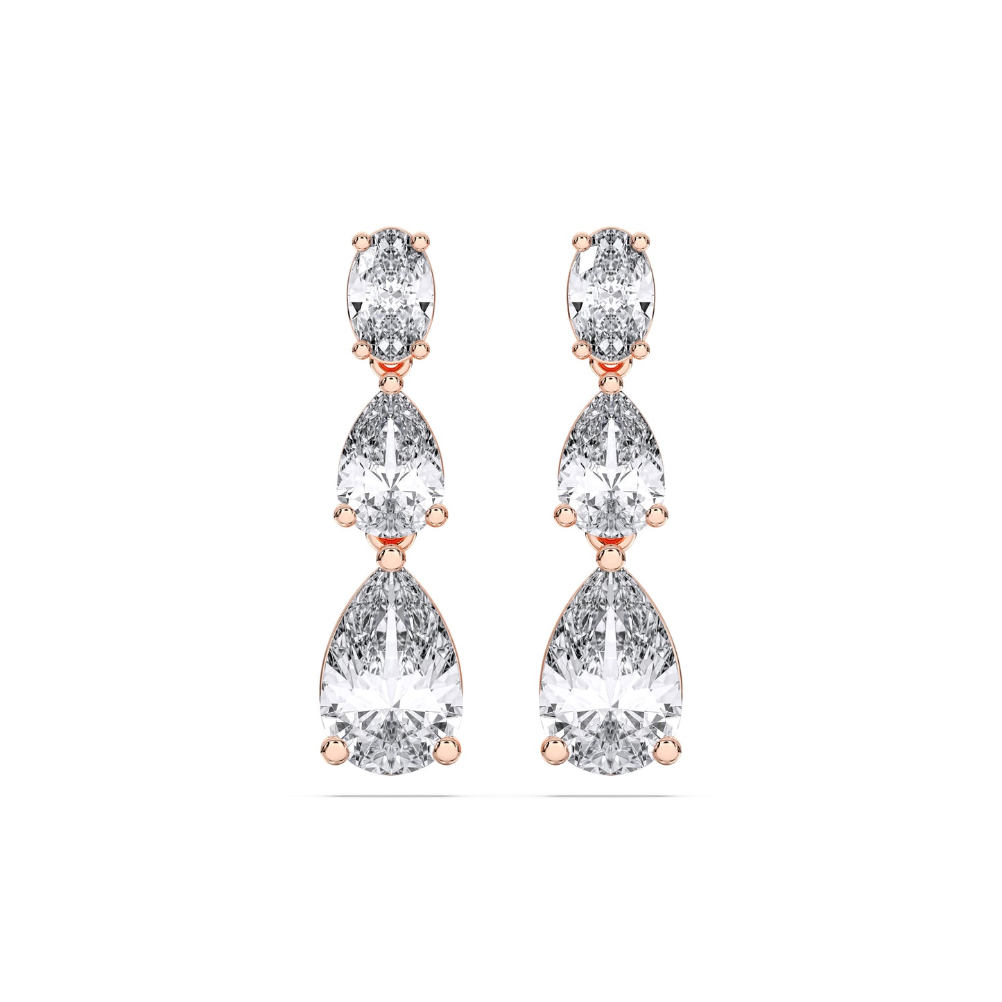 GRADUATING TEAR DROPS EARRINGS