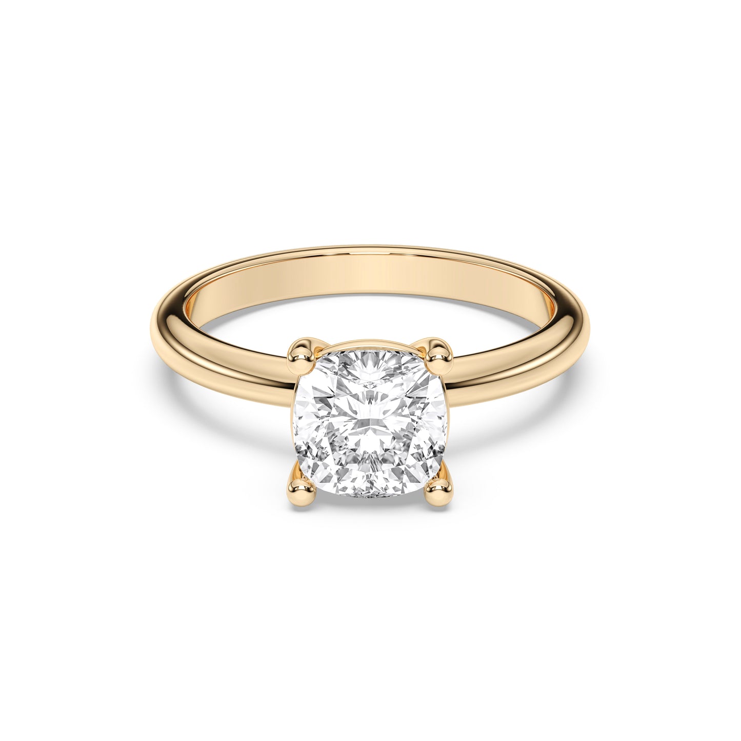 SQ.CUSHION SOLITAIRE RING