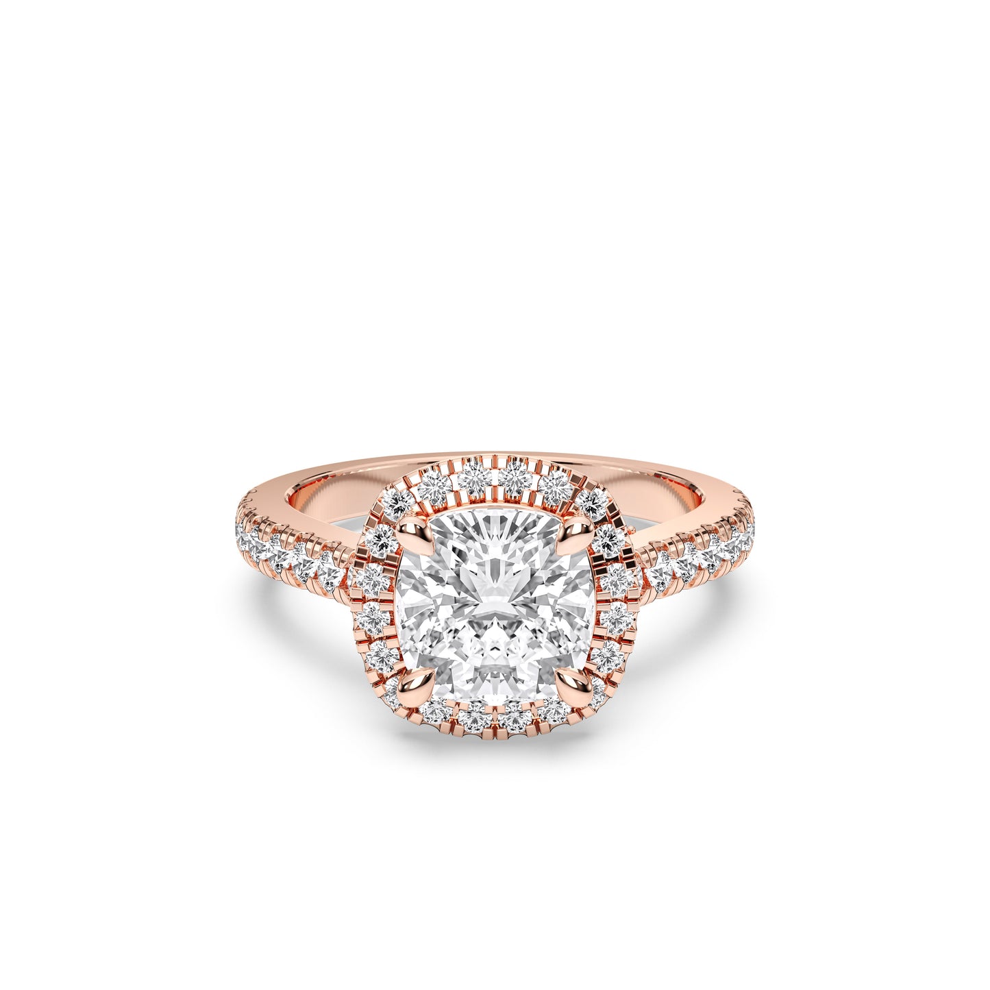 SQ.CUSHION HALO RING