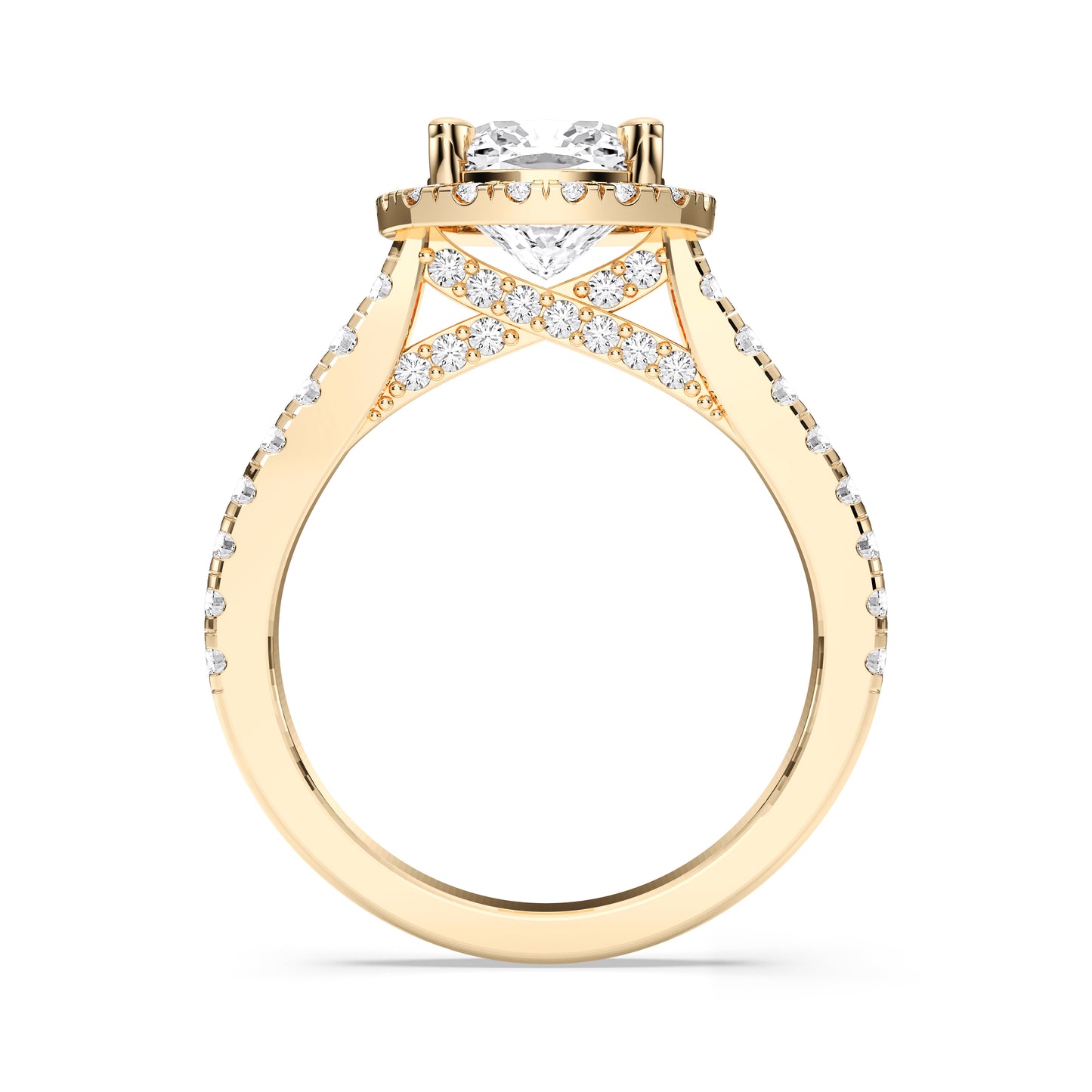 SQ.CUSHION HALO RING