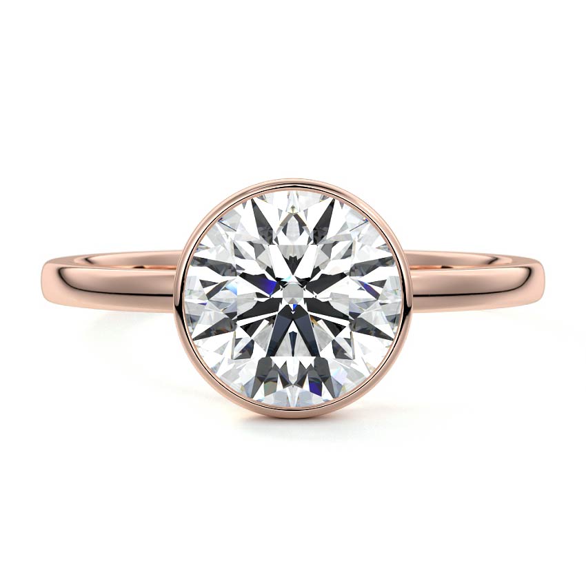 ROUND BEZEL SOLITAIRE RING