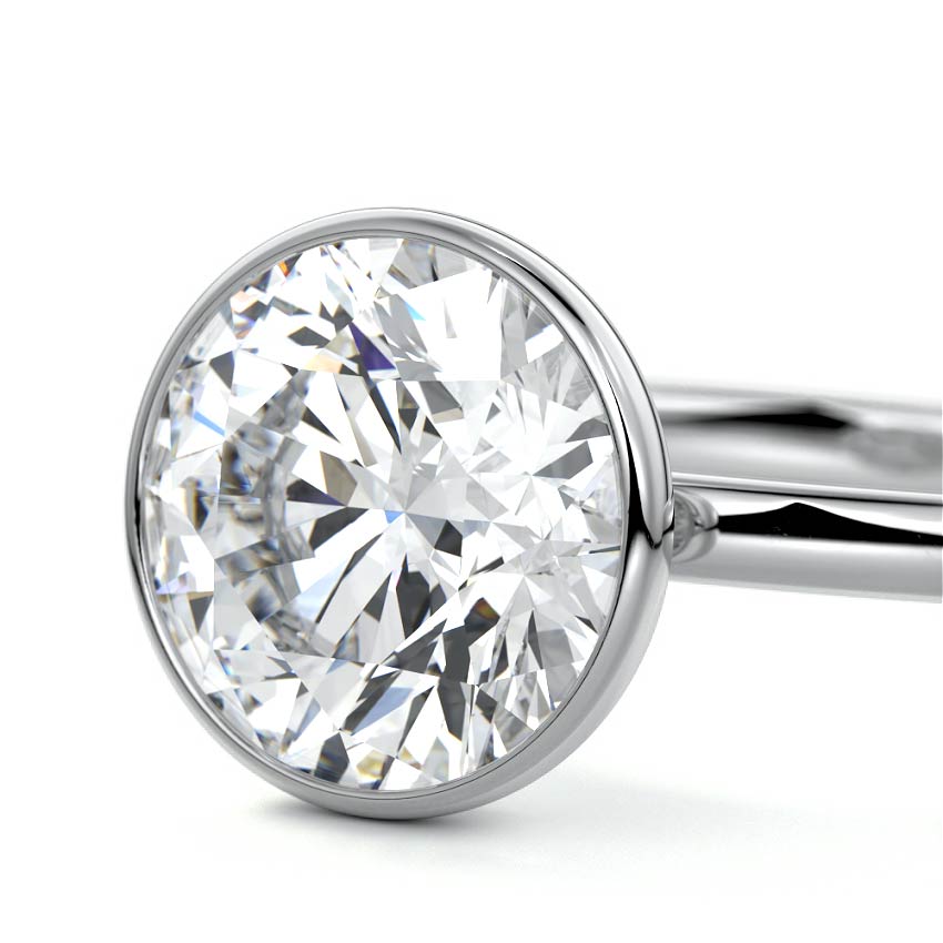 ROUND BEZEL SOLITAIRE RING