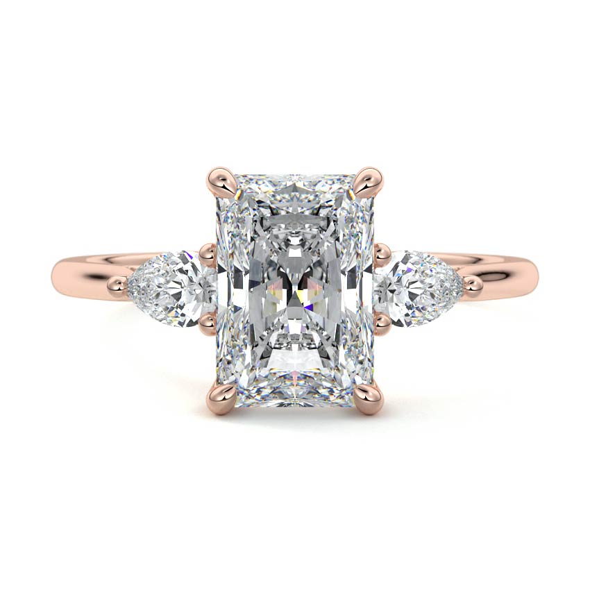 RAD/PS 3 STONES RING
