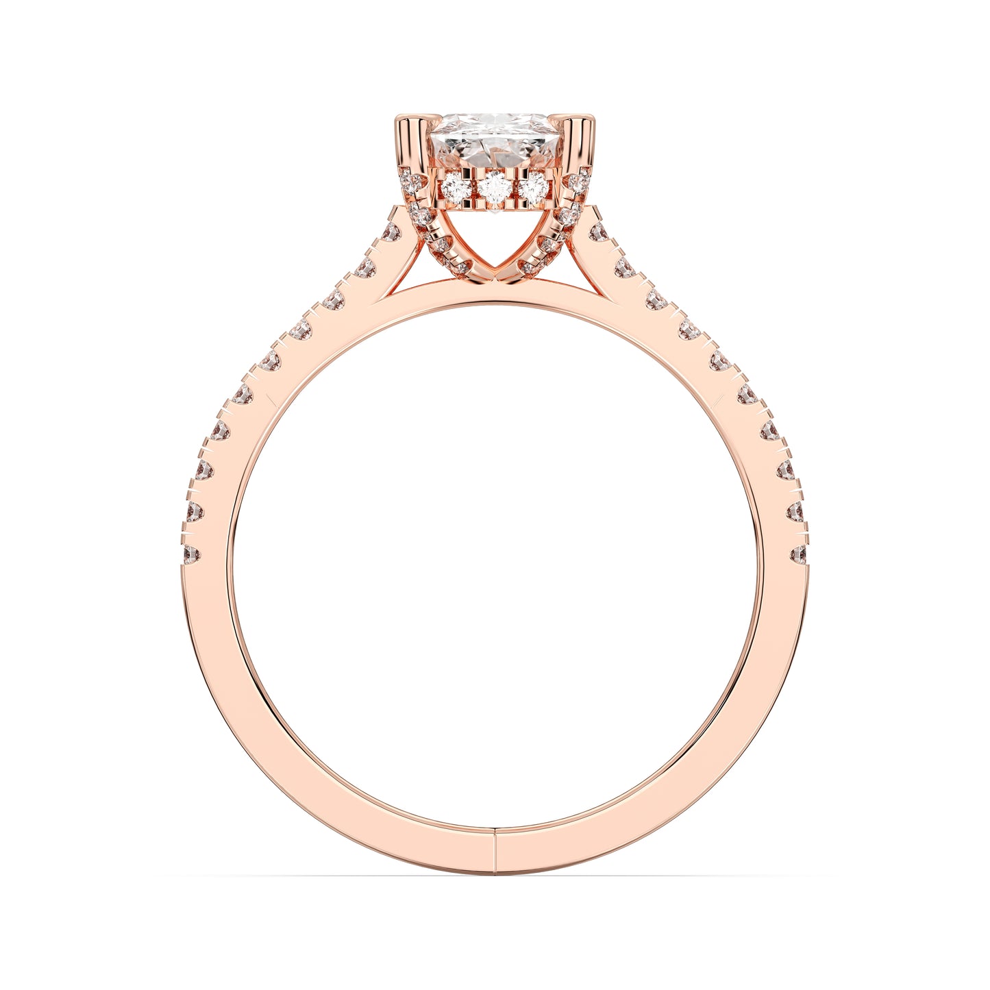EL.CUSHION HIDDEN HALO RING