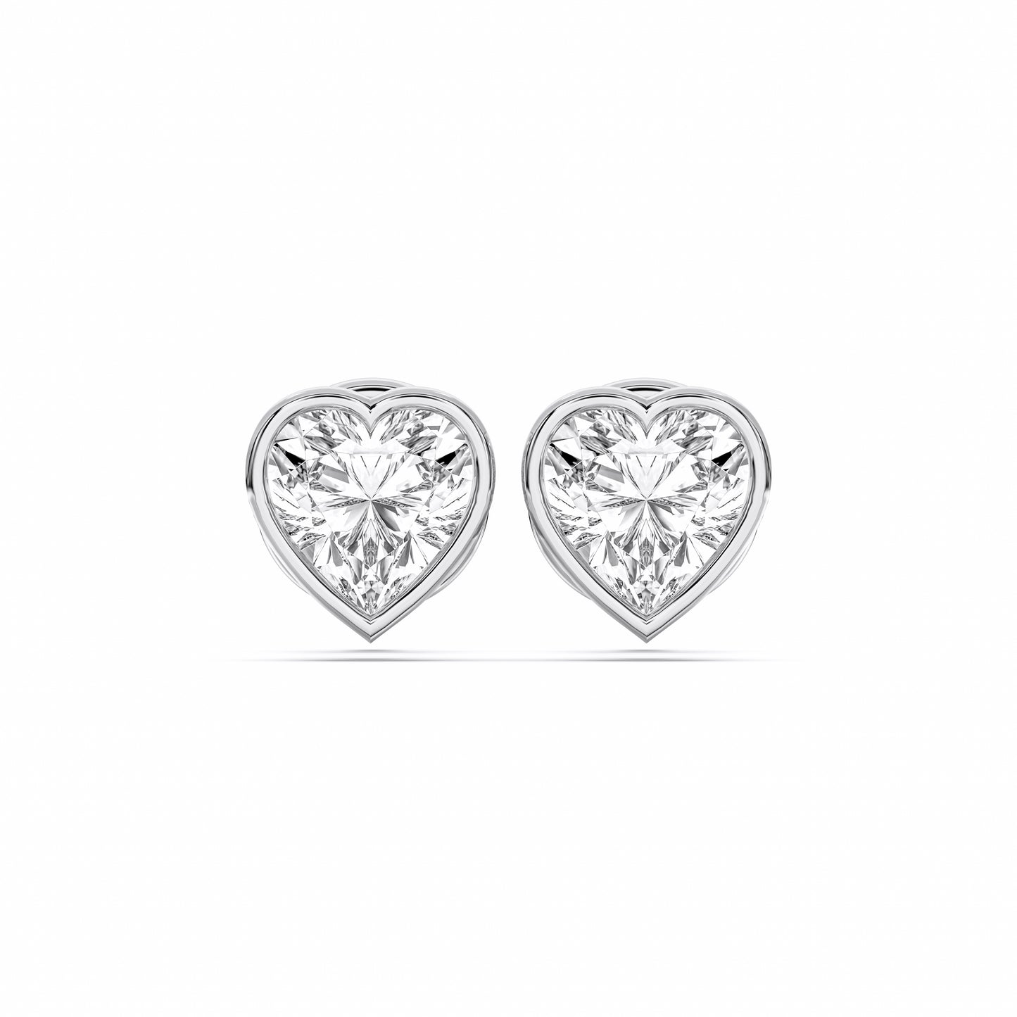 HEART BEZEL STUDS