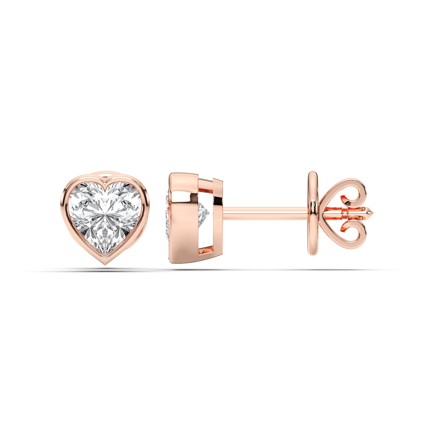 HEART BEZEL STUDS