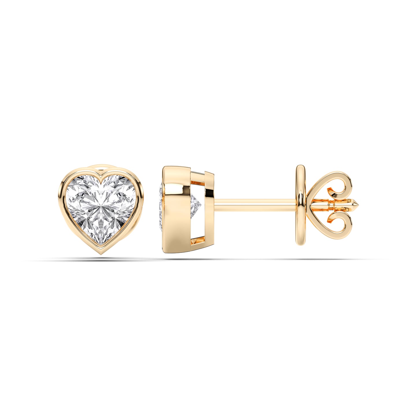 HEART BEZEL STUDS