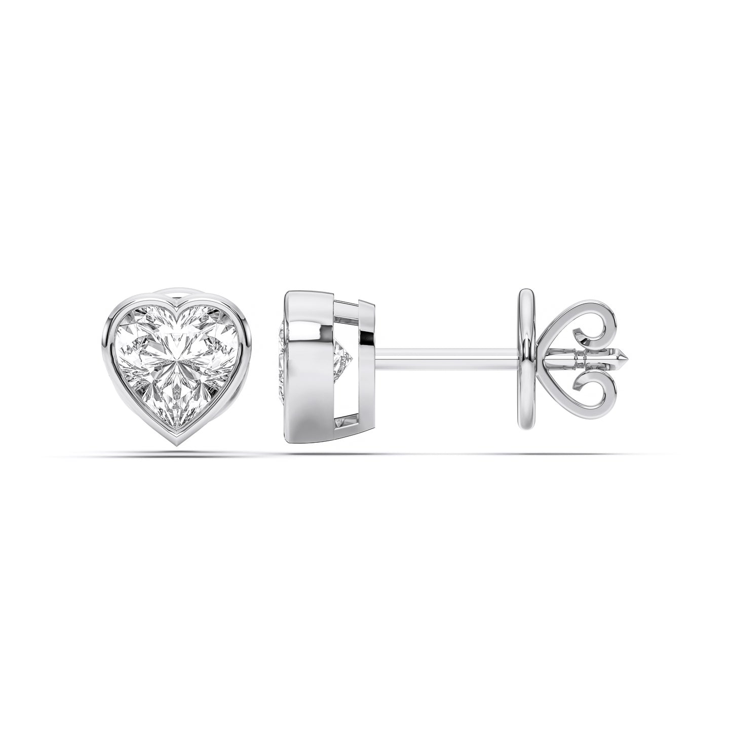HEART BEZEL STUDS