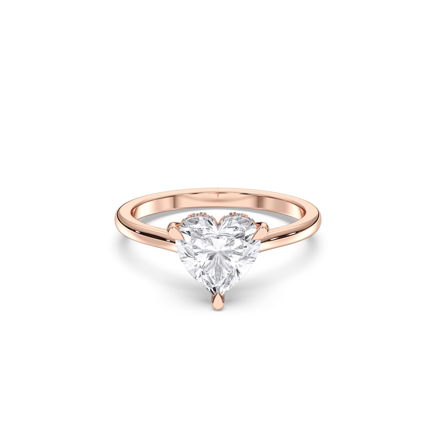 HEART HIDDEN HALO RING