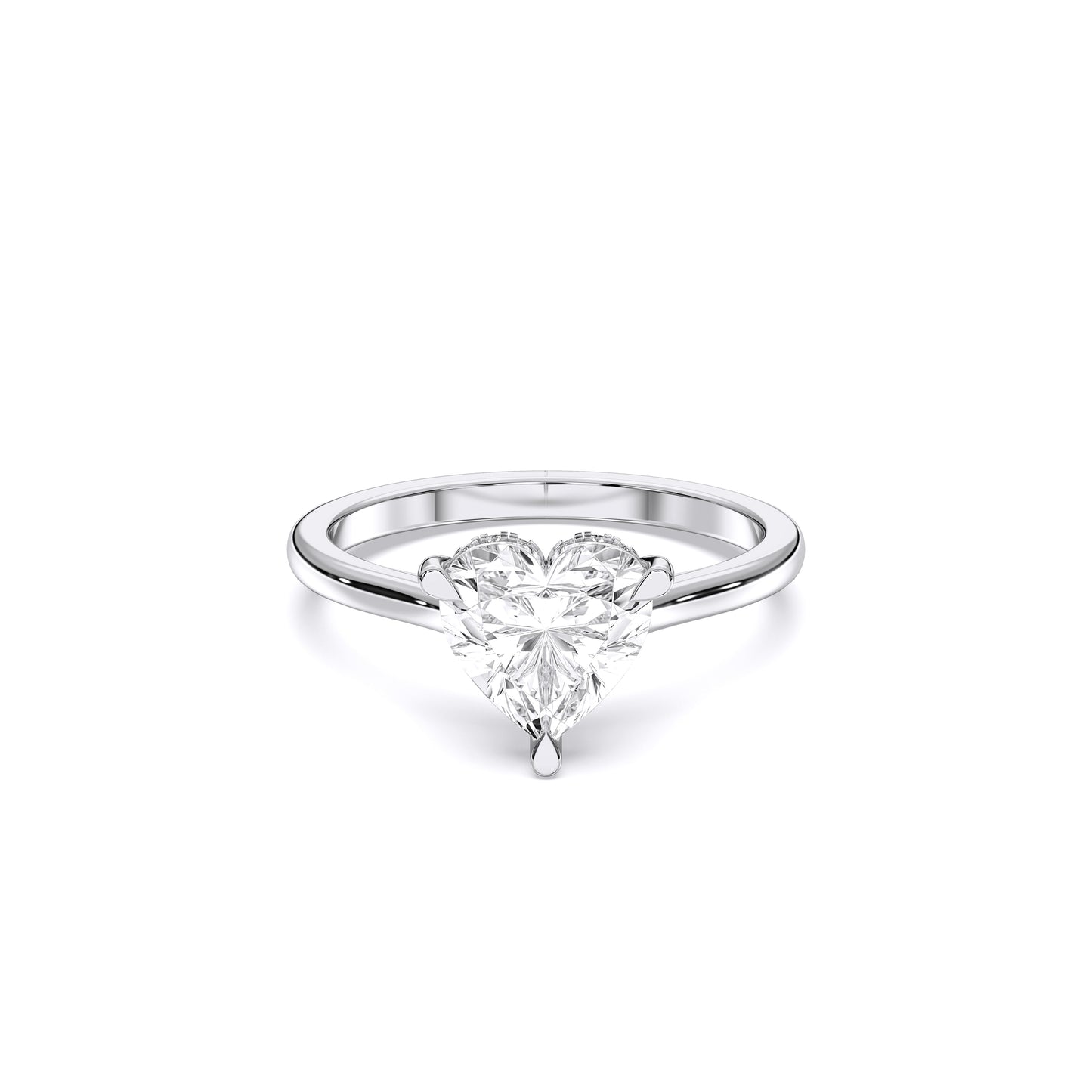 HEART HIDDEN HALO RING