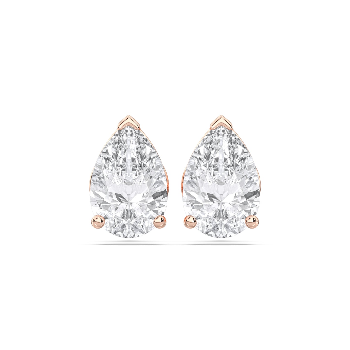 PEAR 3PRONG STUDS