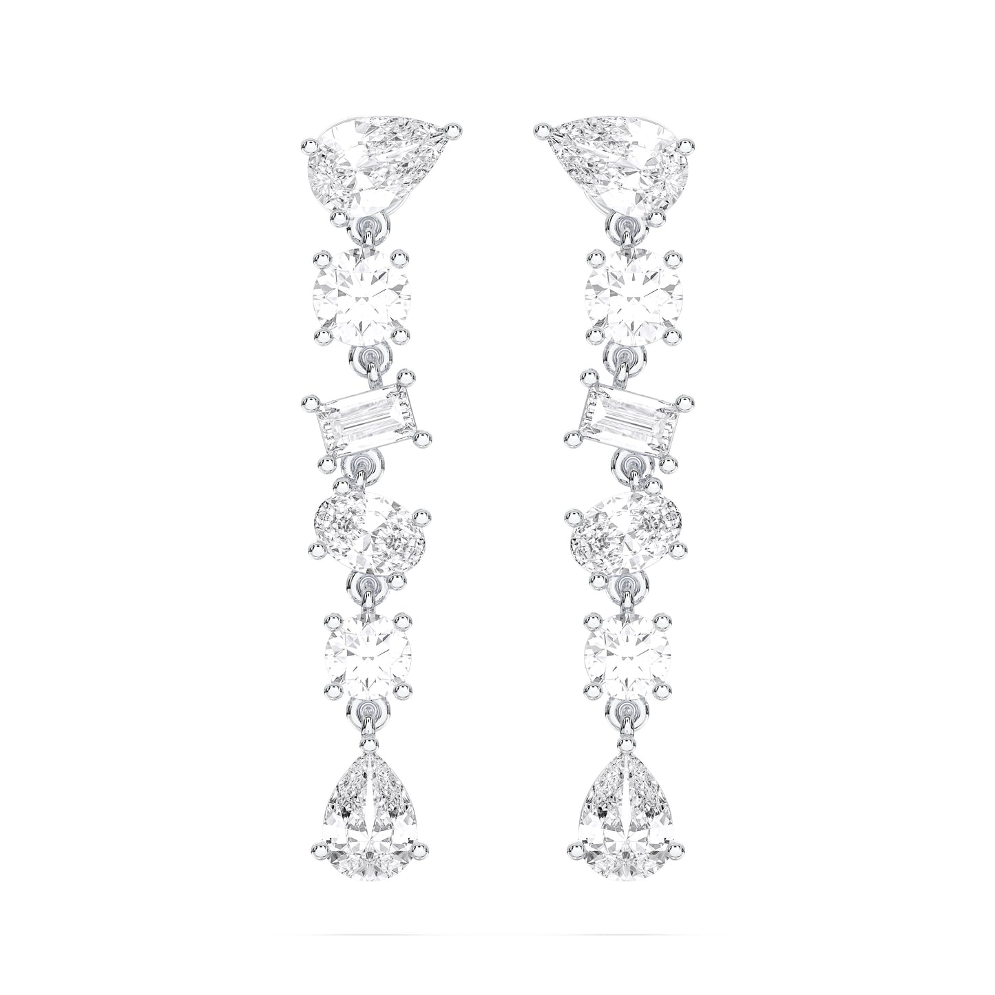 MIX SHAPE DROPS EARRINGS