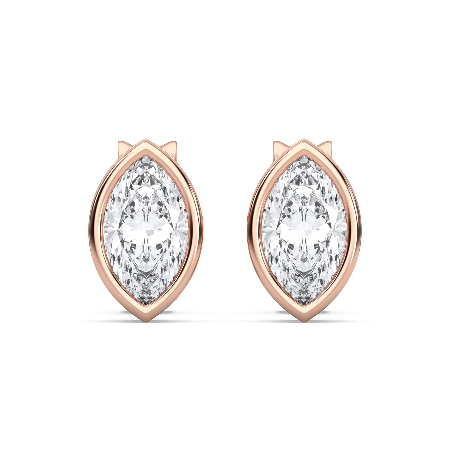MARQUISE BEZEL STUDS