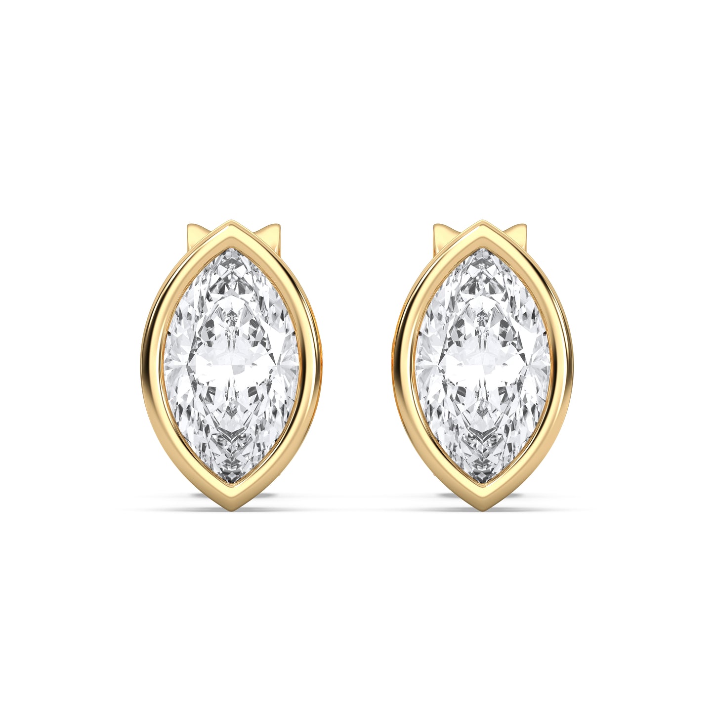 MARQUISE BEZEL STUDS
