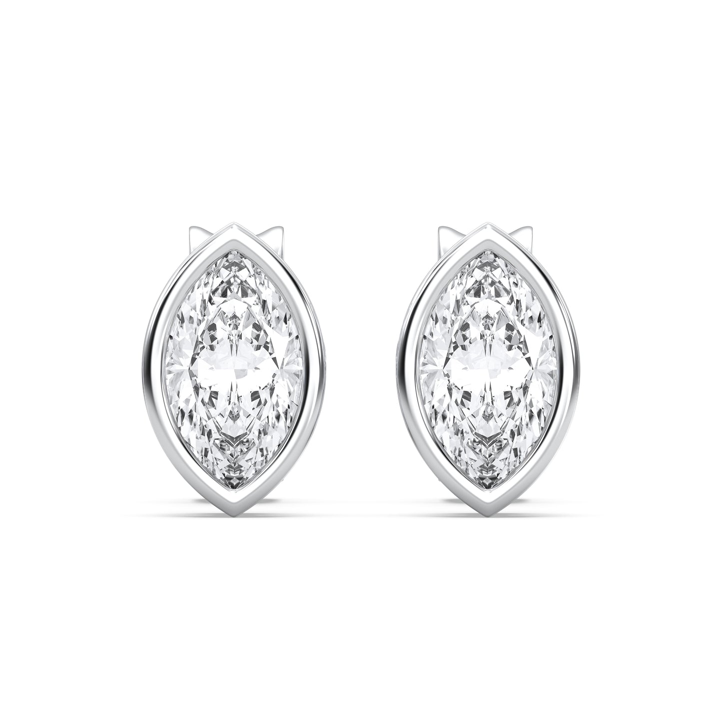 MARQUISE BEZEL STUDS