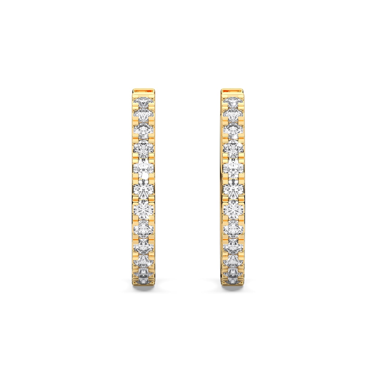 ROUND HUGGIES EARRING