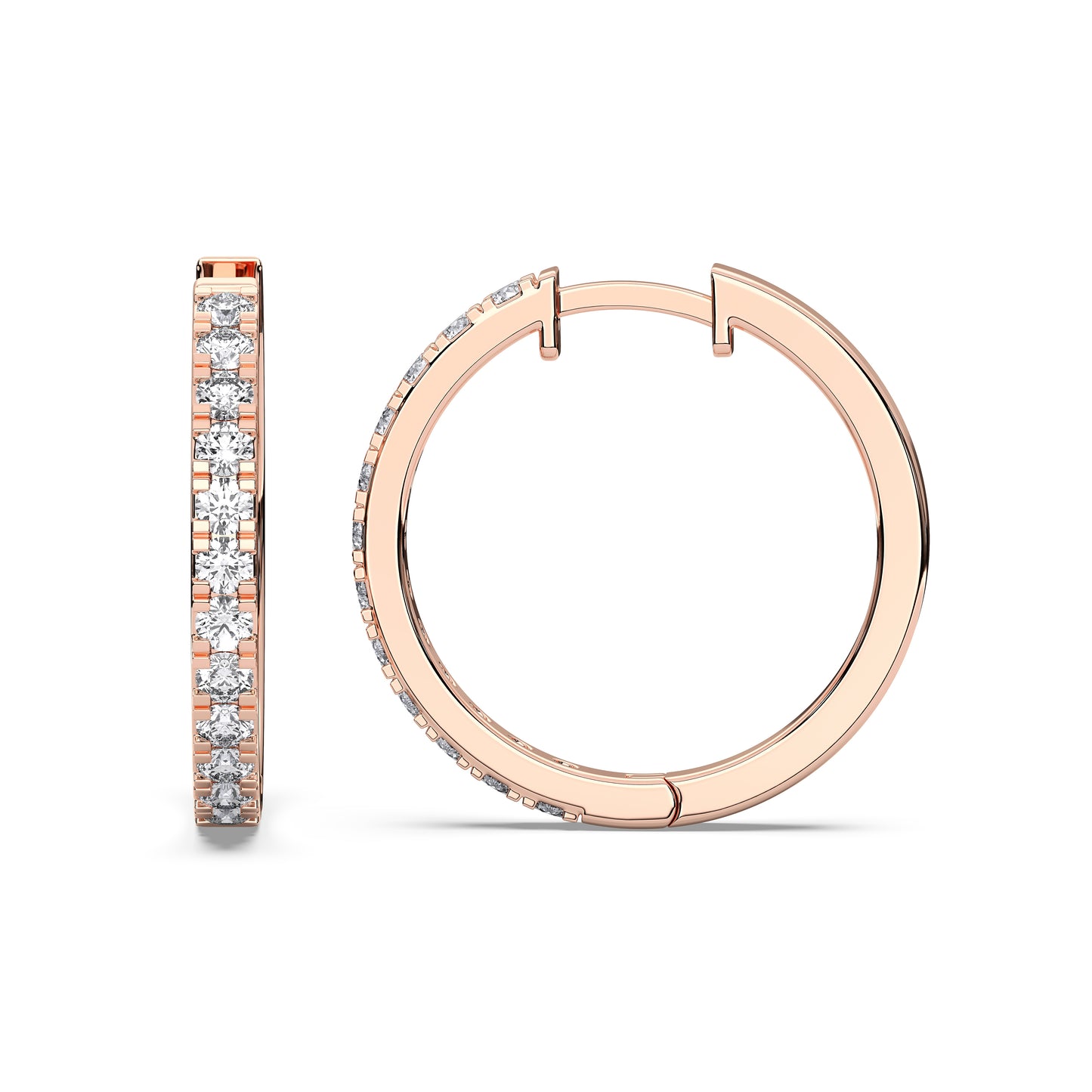 ROUND HUGGIES EARRING