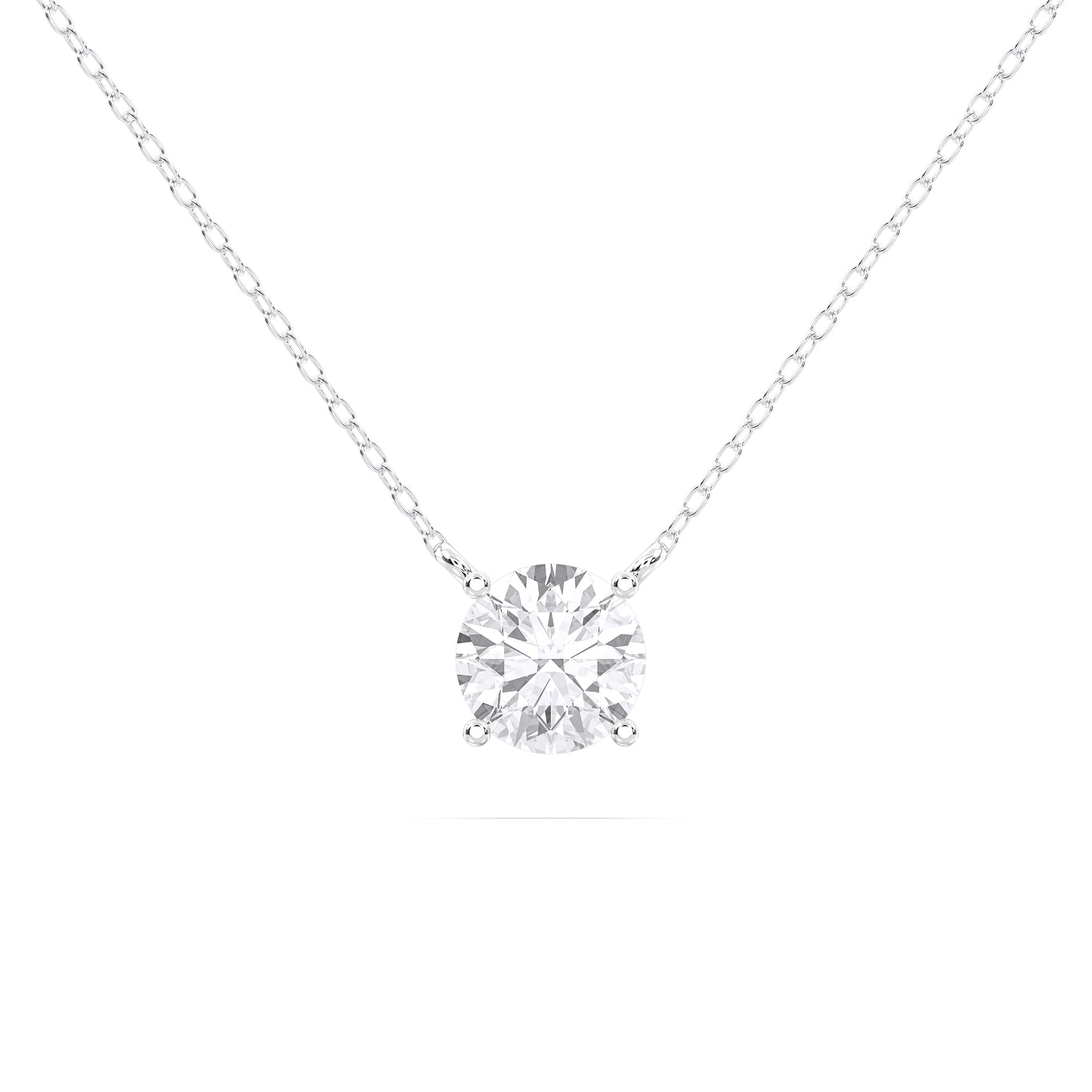 ROUND SOLITAIRE PENDENT