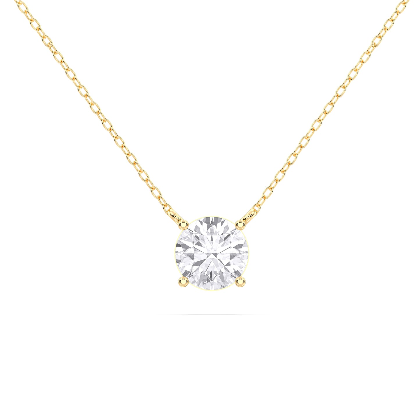 ROUND SOLITAIRE PENDENT