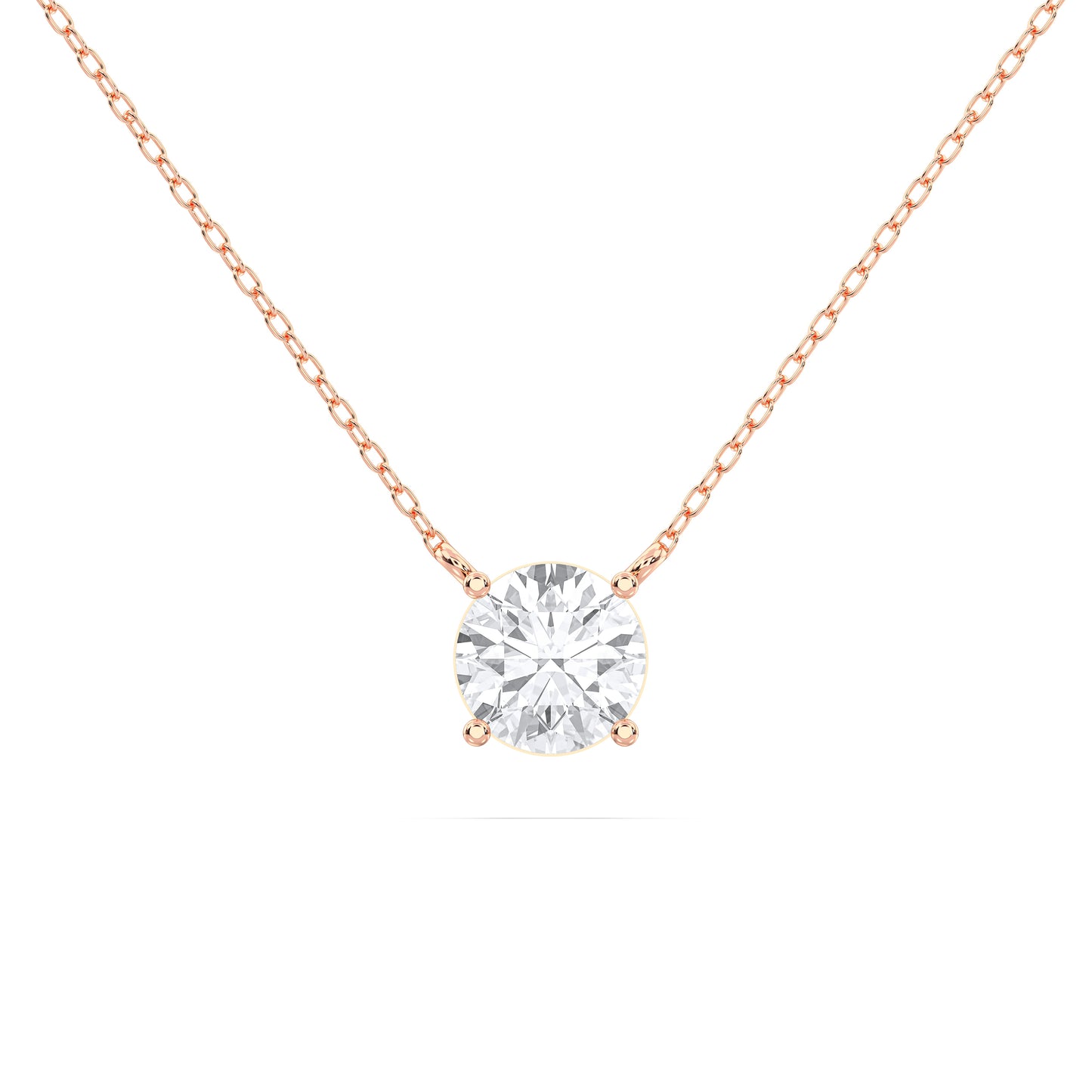 ROUND SOLITAIRE PENDENT