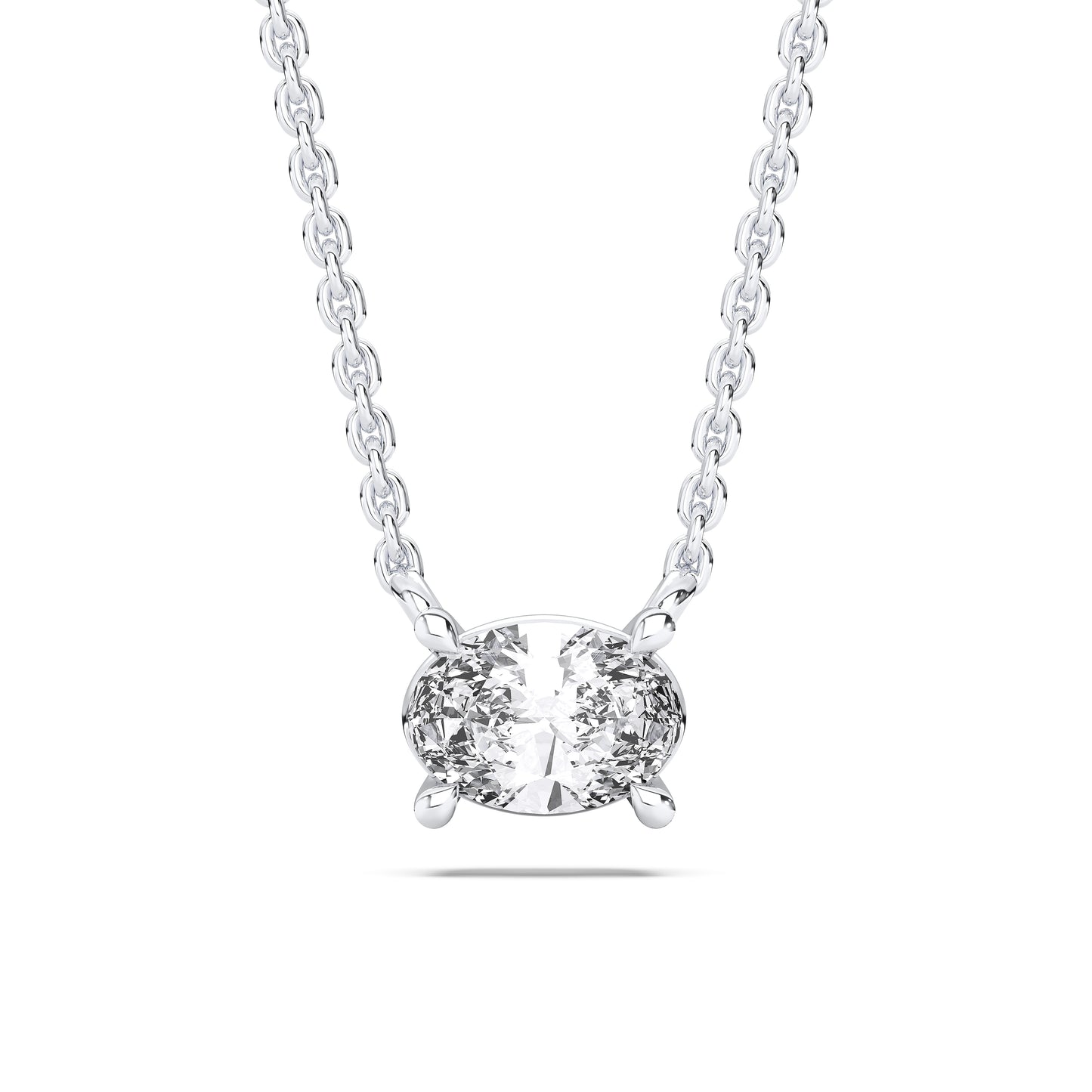 OVAL SOLITAIRE PENDENT
