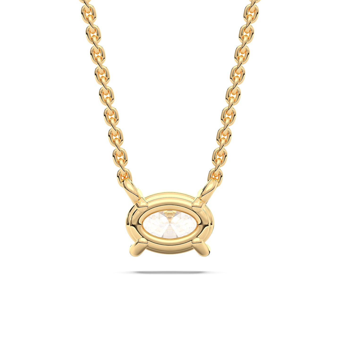 OVAL SOLITAIRE PENDENT
