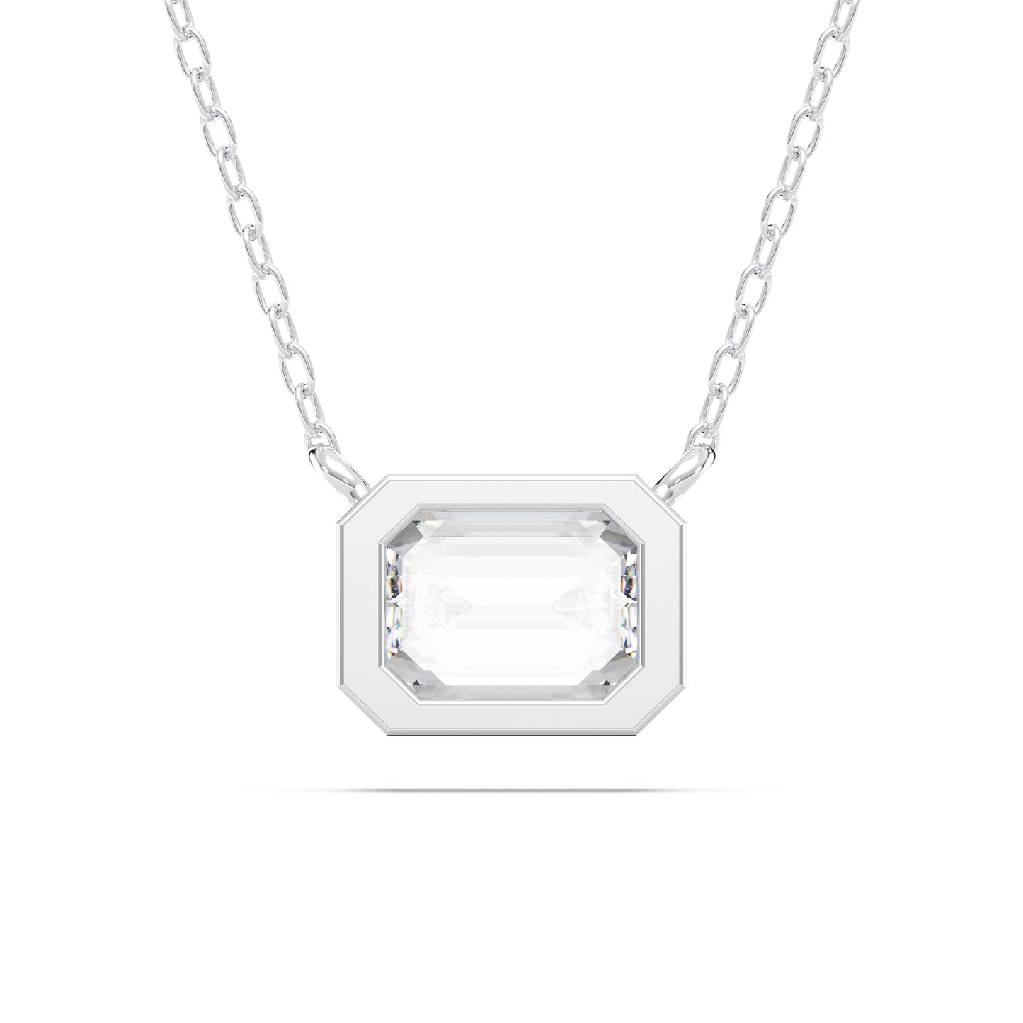 EMERALD BEZEL SOLITAIRE PENDENT