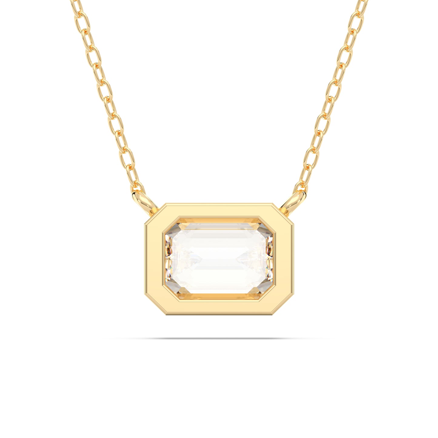 EMERALD BEZEL SOLITAIRE PENDENT