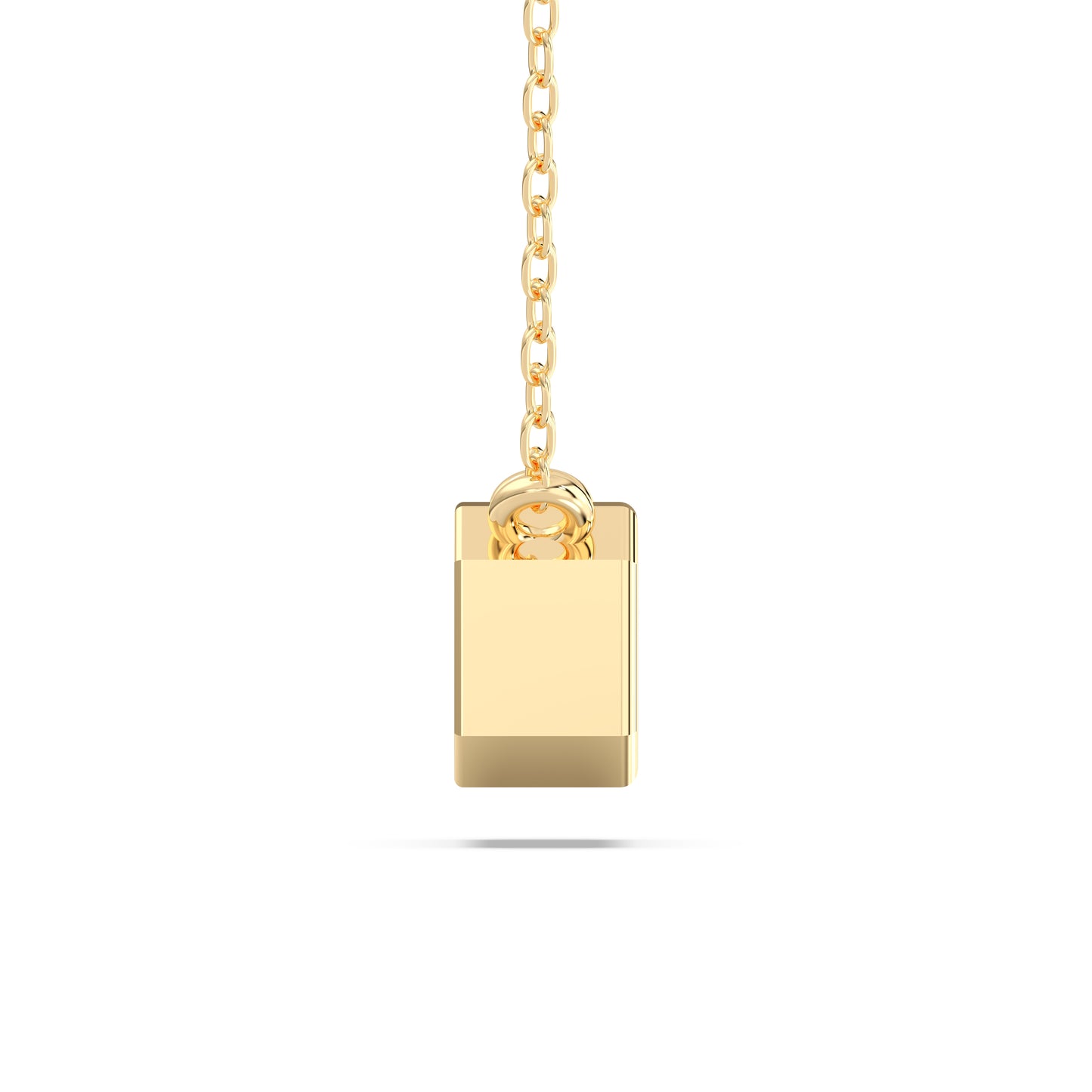 EMERALD BEZEL SOLITAIRE PENDENT
