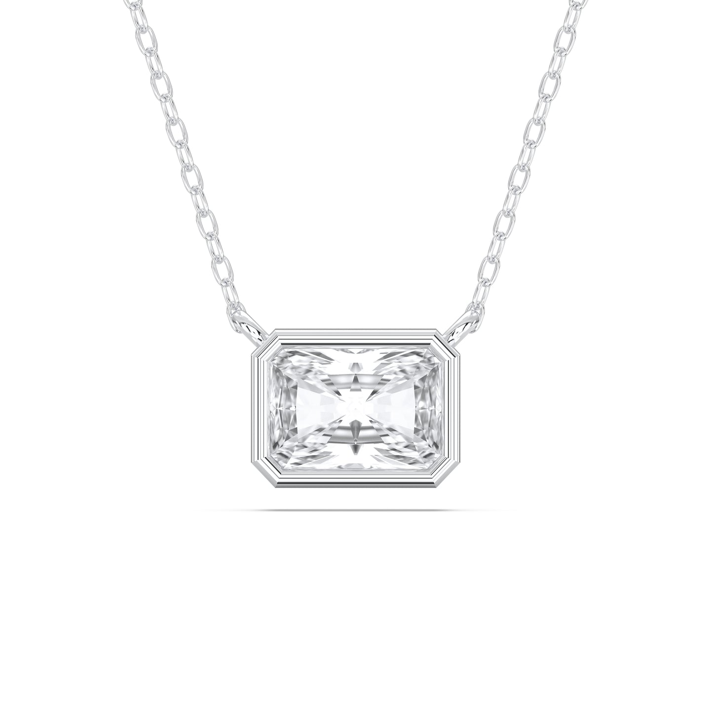 RADIANT BEZEL SOLITAIRE PENDENT