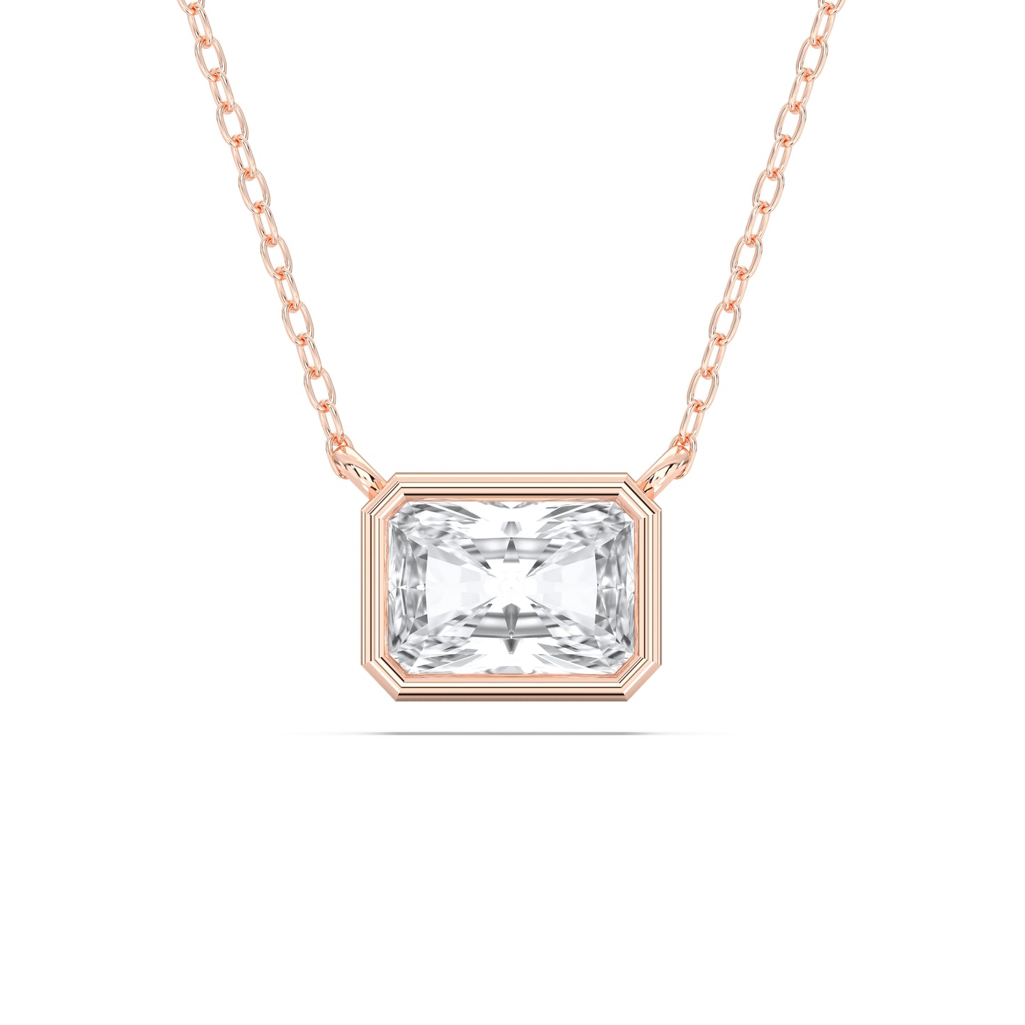 RADIANT BEZEL SOLITAIRE PENDENT