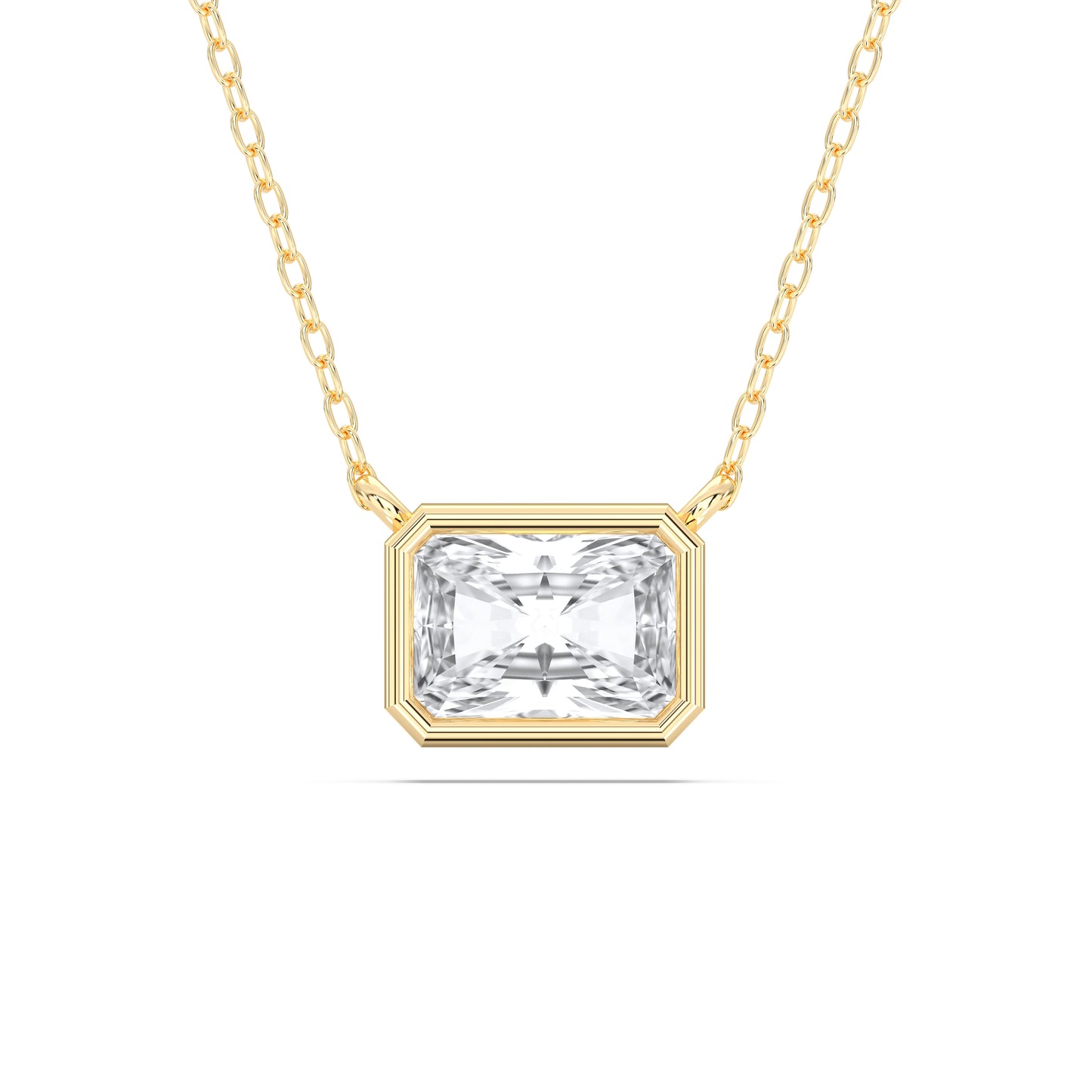 RADIANT BEZEL SOLITAIRE PENDENT
