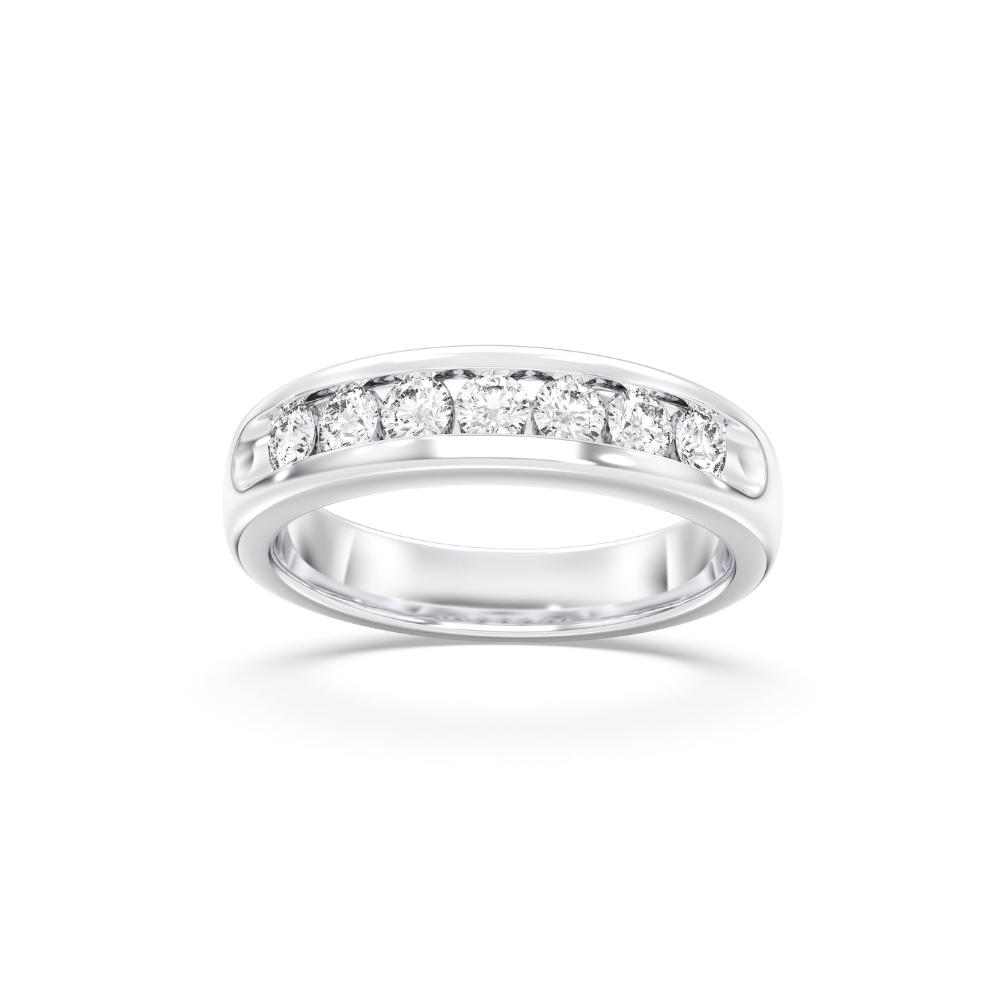 MENS 9STONE WEDDING BAND