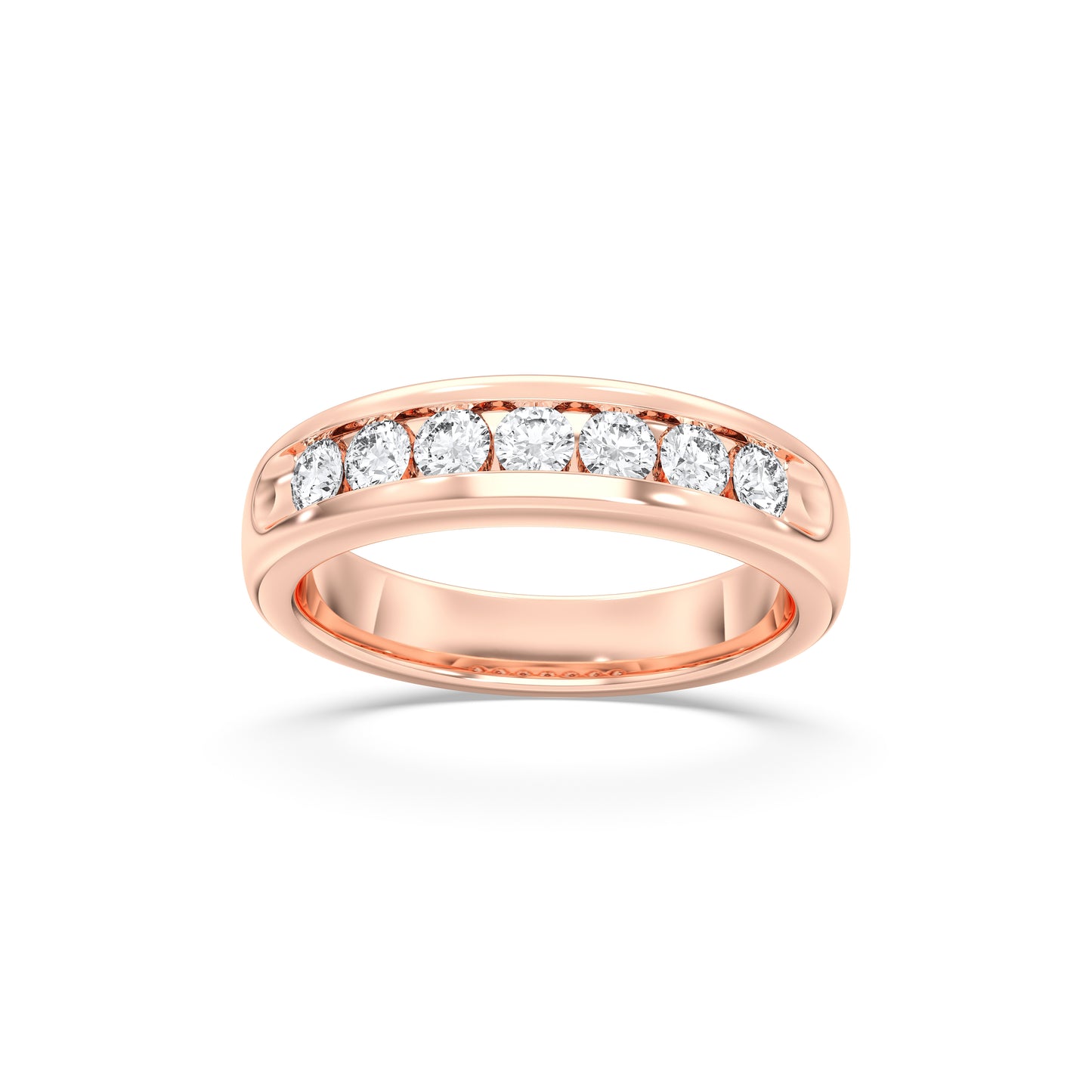 MENS 9STONE WEDDING BAND