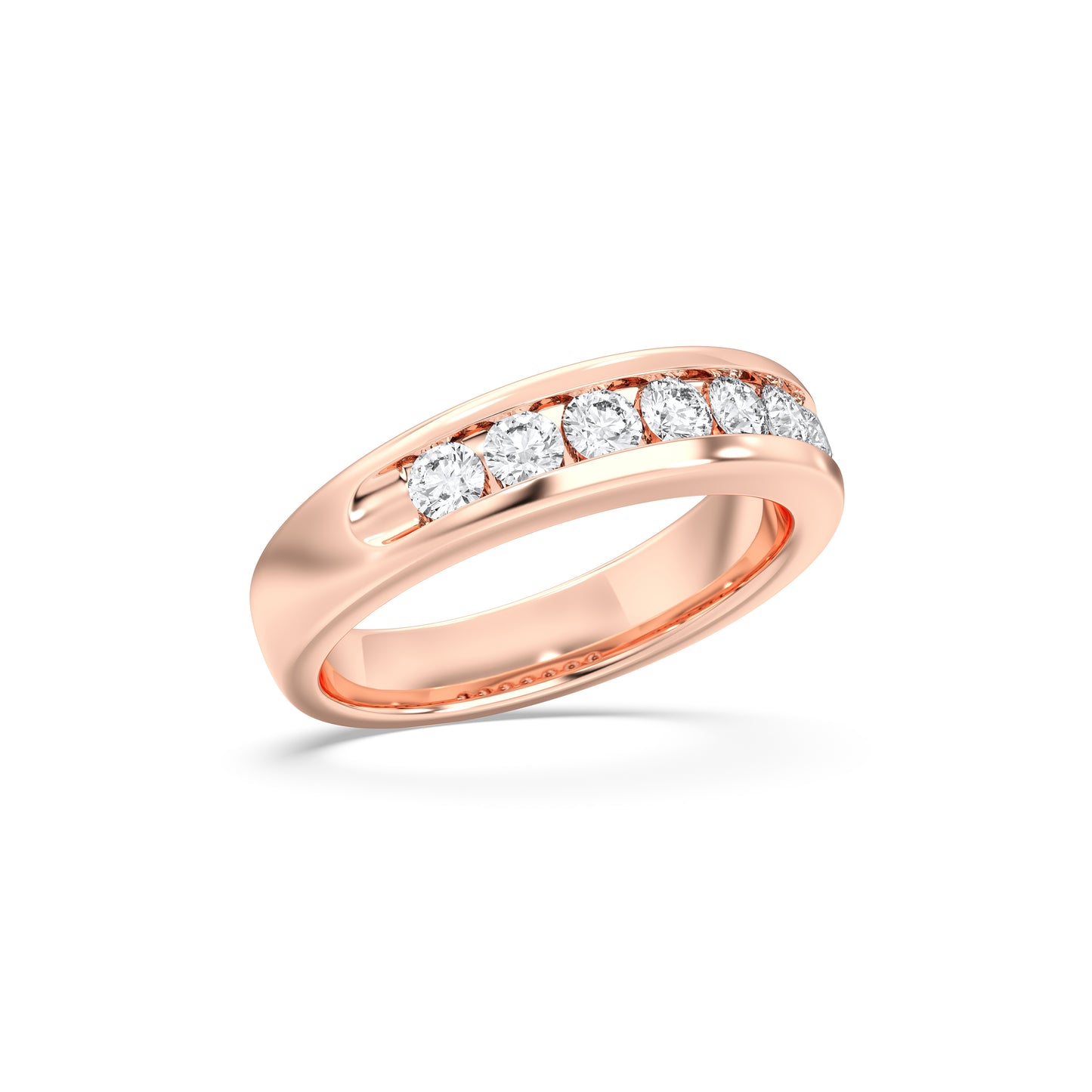 MENS 9STONE WEDDING BAND