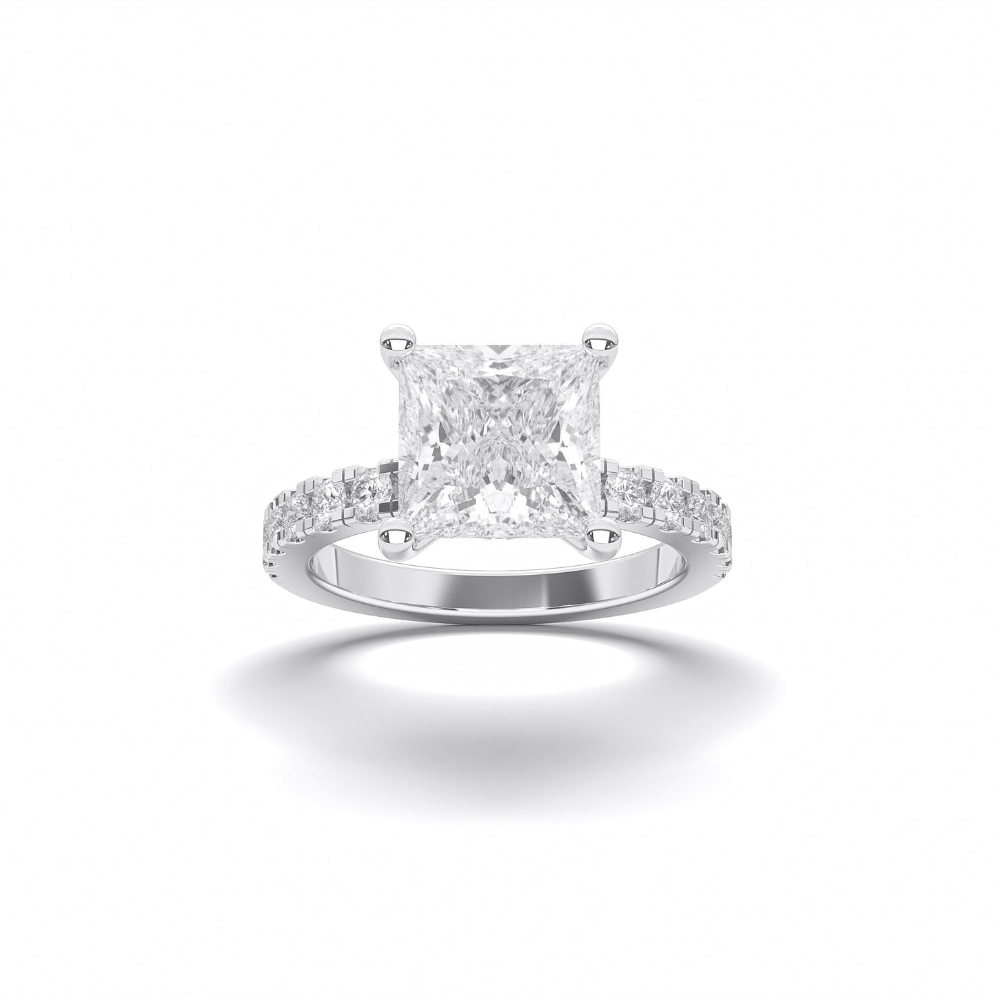 PRINCESS HIDDEN HALO (COLLAR ) WITH SIDE STONE
