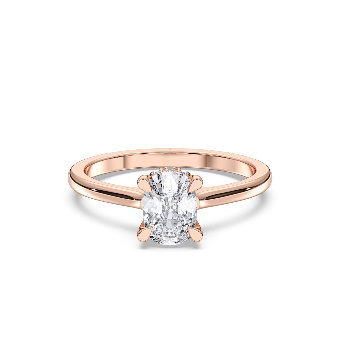 EL.CUSHION HIDDEN HALO RING