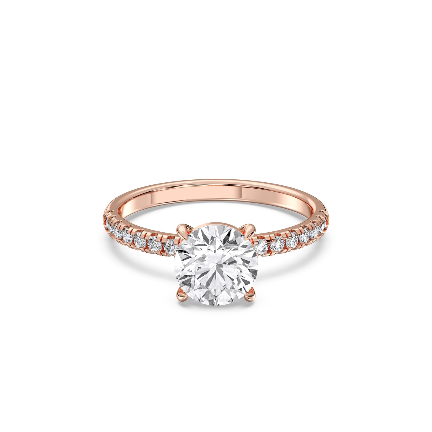 ROUND SIDESTONE RING (THIN)