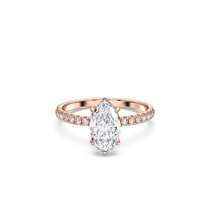 MARQUISE SIDESTONE RING (THIN)