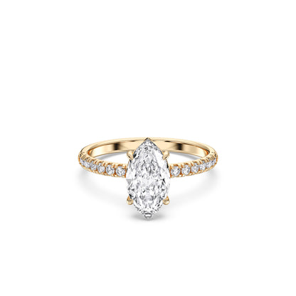 MARQUISE SIDESTONE RING (THIN)
