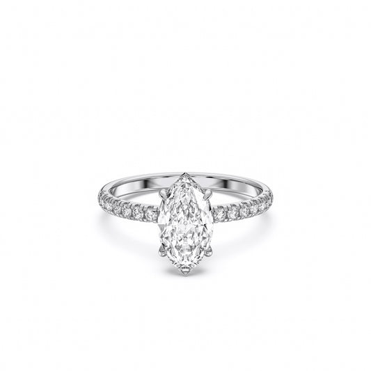 MARQUISE SIDESTONE RING (THIN)