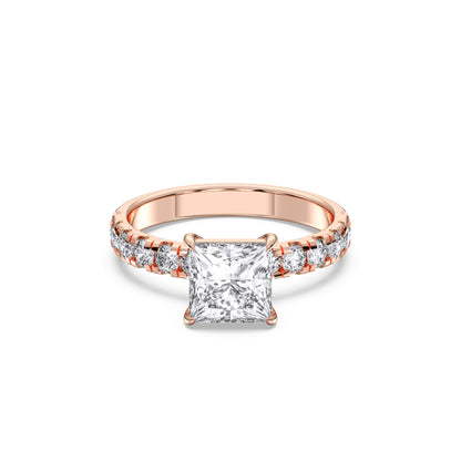 PRINCESS SIDESTONE RING(THICK)