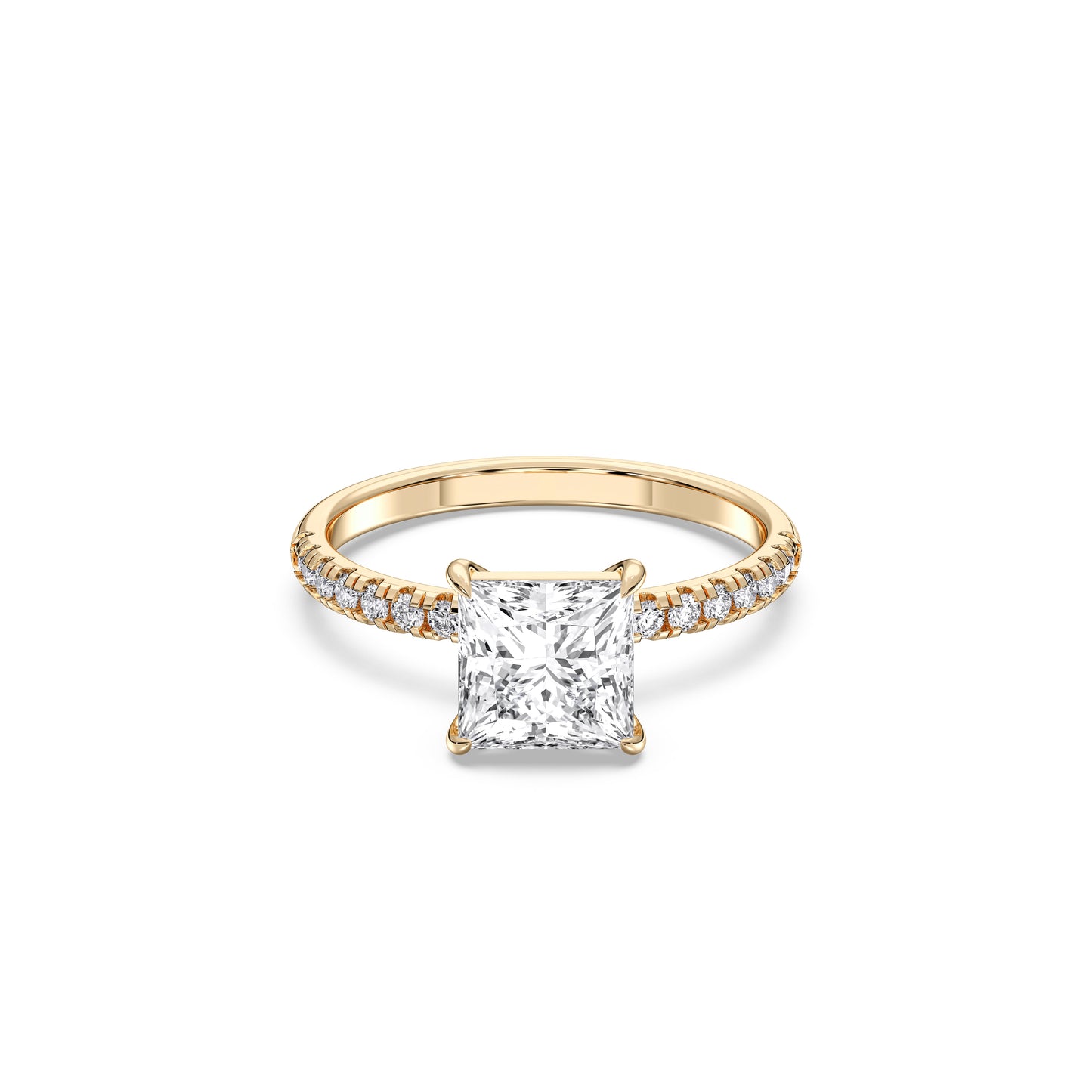 PRINCESS SIDESTONE RING (THIN)
