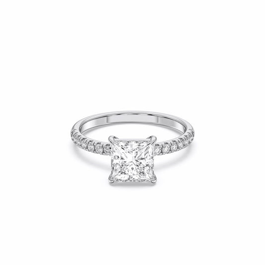 PRINCESS SIDESTONE RING (THIN)