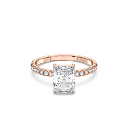 RADIANT SIDESTONE RING (THIN)