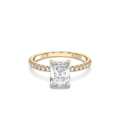 RADIANT SIDESTONE RING (THIN)